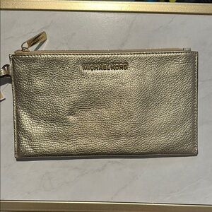 Michael Kors Gold Clutch